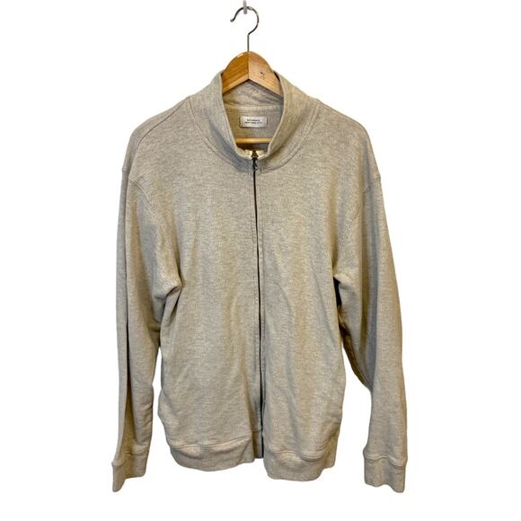 Saturdays New York City Gray Zip Up Cotton Sweatshirt Medium - Picture 1 of 14